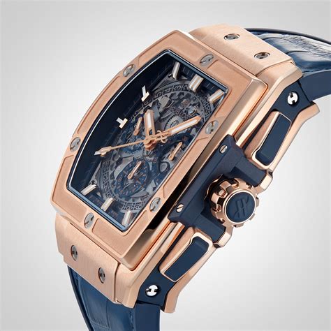 hublot spirit of big bang king gold blue|Hublot big bang diamond.